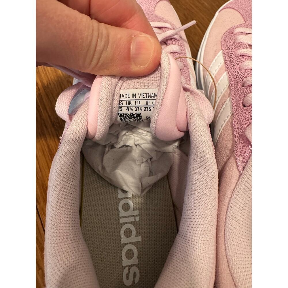 New Adidas VL Court Bold J Pink/White Platform Sneakers Big Kid 5 Women ~ 6.5/7 - Picture 4 of 7
